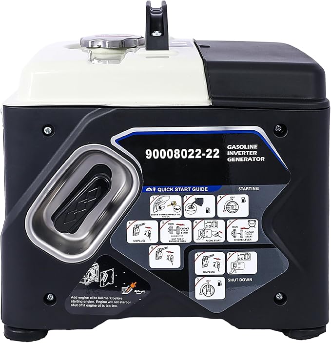 Portable Inverter Generator 1200W Ultra-Quiet Gas Engine Epa Compliant Eco-Mode Feature Ultra Lightweight For Backup Home Use &amp Camping