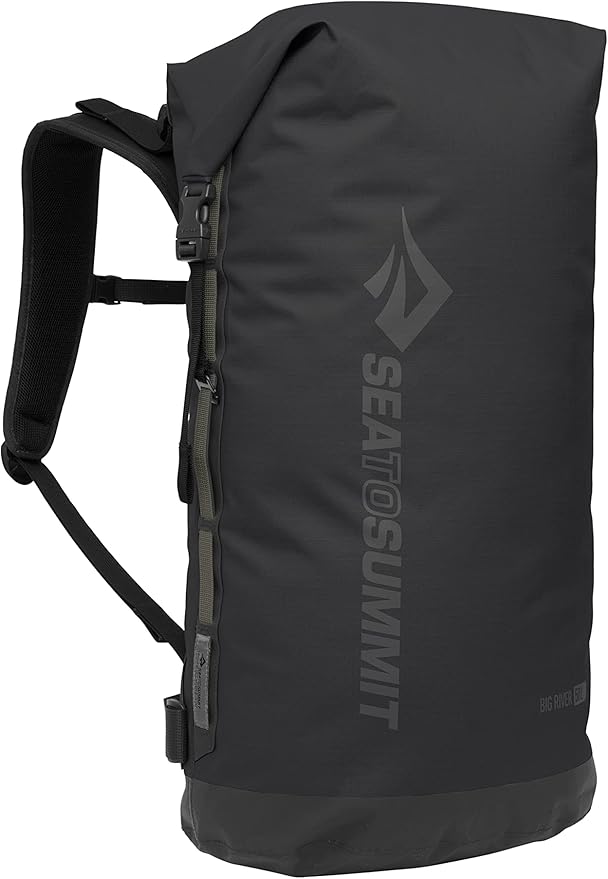 Sea to Summit Big River Dry Backpack with Adjustable Harness 50 Liter Jet Black