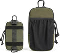 Cell Phone Pouch for Belt - Universal EDC Waist Bag with Secure Zipper Closure Tactical Molle Loop Belt Holder