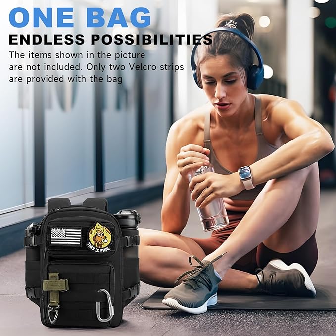 kcross 12L Mini Tactical Backpack for Men and Women Tactical Backpack Small for Hiking Small Tactical Bag