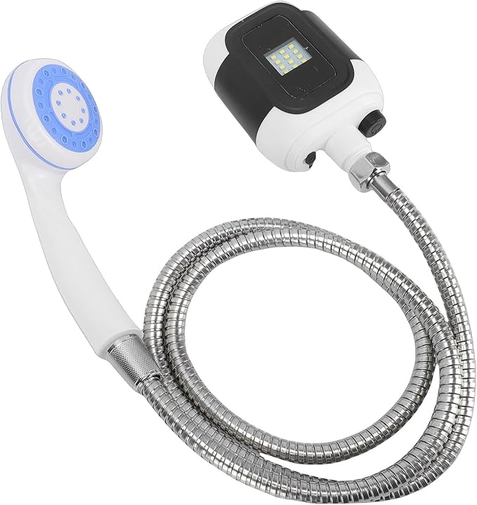 Hilitand Portable Electric Shower 2000mAh Rechargeable Battery 4 5L min Steady with Pump and Accessories for Pet Bathing Car Washing Camping Dishwashing