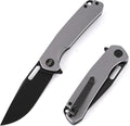 Folding Knife 3.3 Pocket Knife Premium 14C28N Blade Aluminum Handle Design with Pocket Clip for Men Women EDC Knife for Camping Hunting Hiking and Survival