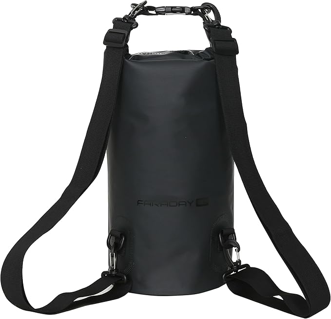 Faraday Defense Waterproof Faraday Dry Bag - 10L Sling Pack - Fast Easy Access for Device Shielding - Protect Data and Devices from Hacking Tracking EMP…