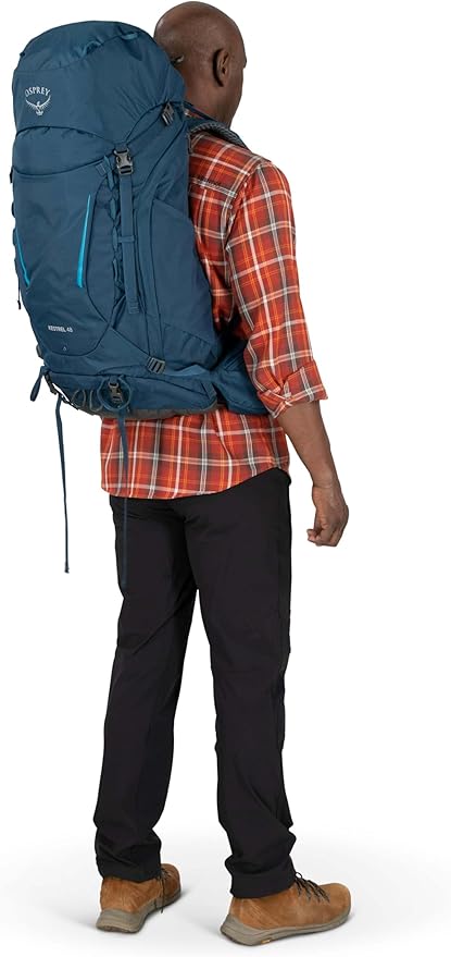 Osprey Kestrel 48L Men's Backpacking Backpack Black S/M