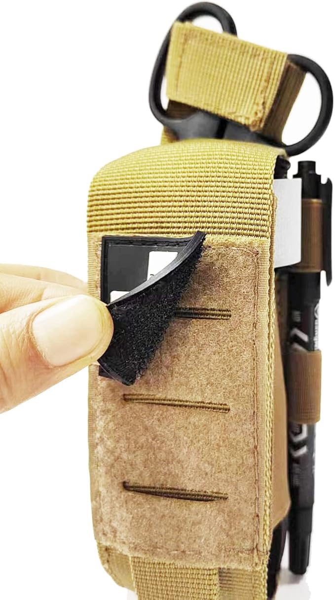 Laser Cut Tactical Molle Tourniquet Pouch TQ Holder Tourniquets Holster IFAK TQ Tourniquet Case Trauma Medical Shear Pouch Pen and Penlight Holder