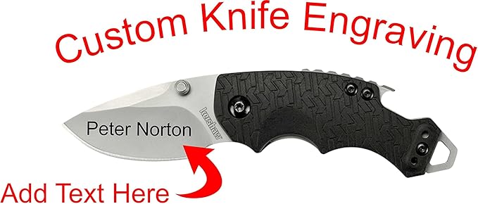 Kershaw Shuffle Custom Laser Engraved Pocket Knife 8700