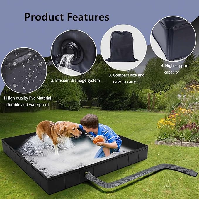 Camping Shower Mat with Detachable Drain Pipe Shower Floor Collapsible Shower Enclosure for RV OutdoorIndoor Shower Stall Enclosures