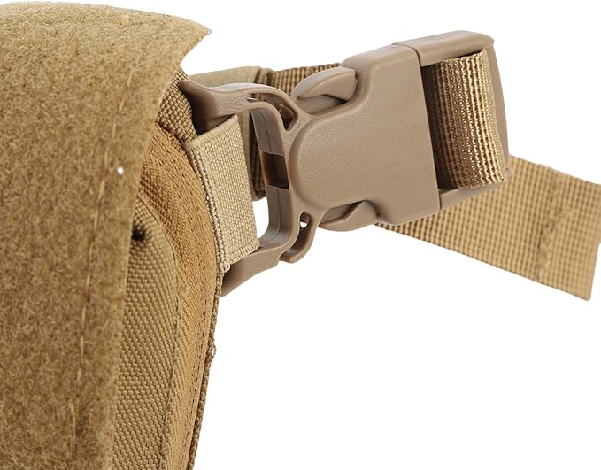 Alomejor Oxford Cloth Drop Pouch Fanny Pack Abdominal Carrying Kit Bag Utility Tool Pouch with Multi Layer for Chest Rig Vest