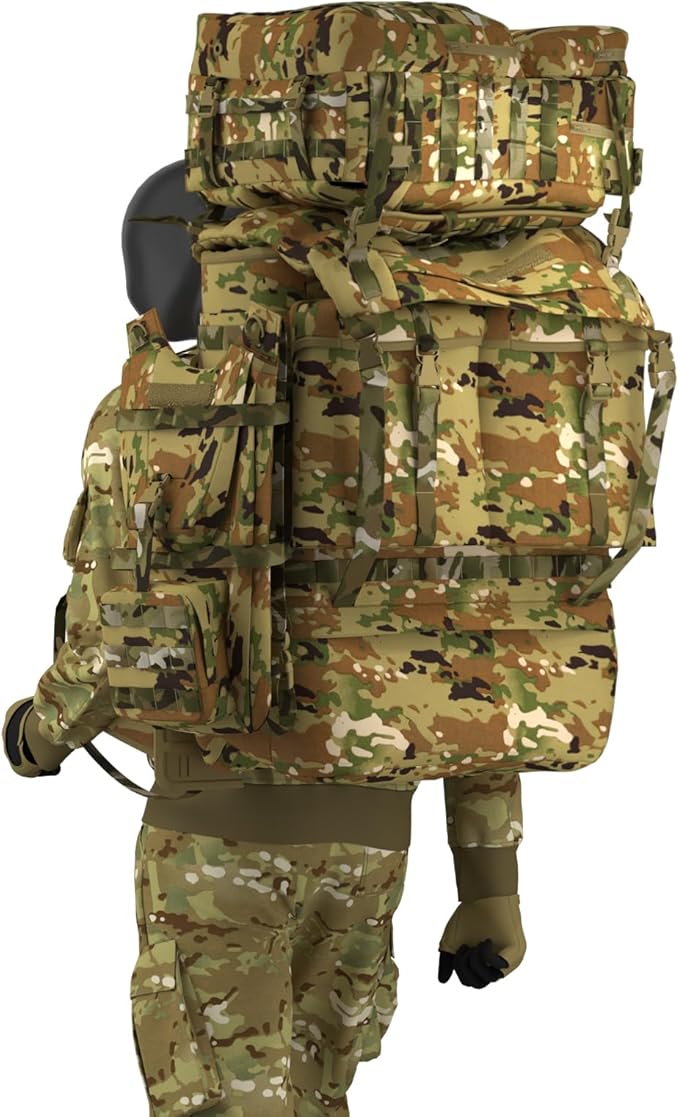 MT FILBE 100L Modular Rucksack System Military Ruck with External ABS Frame Detachable Assault Pack &amp Hydration Carrier