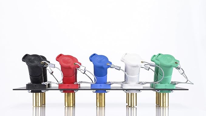 5 Position CAM Lock Panel 400 Amp 3 Phase 120/208V Female45° Double Set-Screw Connections with NEMA 3R Caps and Lanyards Series 16 CAM Connectors Power Distribution Panel