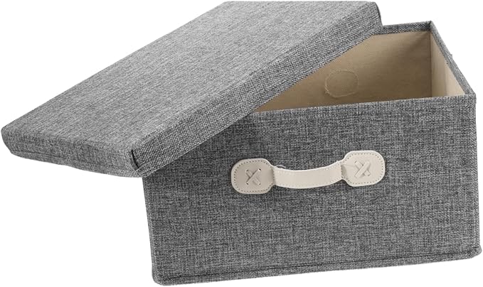 BESTOYARD Cloth Storage Bin Wear-resistant Clothing Organizer Lid for Bedroom Multi-functional Use for Clothes Toys and Books Stylish Storage for Home