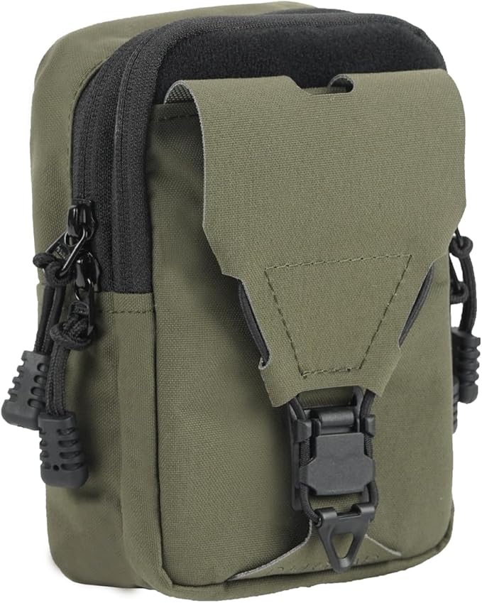 Tactical EDC Pouch Molle Utility Pouch Gadget Organizer Holder Bag Phone Holster Waist Pack Admin Pouch Tool Pocket for Outdoor Hunting
