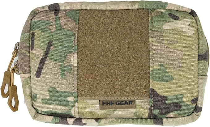 FHF Gear E4 Pouch – Large Multipurpose MOLLE Storage Pouch with Dual Zippers for Chest Rigs Hip Belts &amp Outdoor Gear