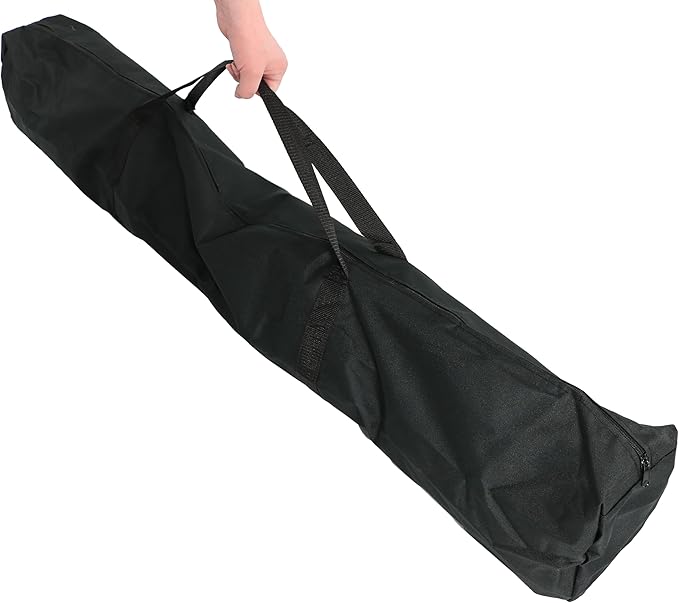 Sunnydaze Brazilian Portable Steel Hammock Stand for Outside with Carrying Case - 400-Pound Capacity Hammock Frame - Black Finish