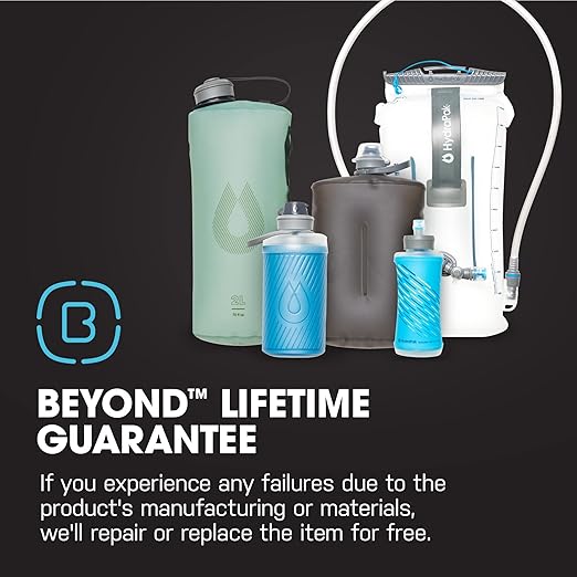 HydraPak Seeker+ - Collapsible Water Filtration &amp Storage (6L) - BPA &amp PVC Free Hydration Reservoir Bag Leak Proof Lightweight