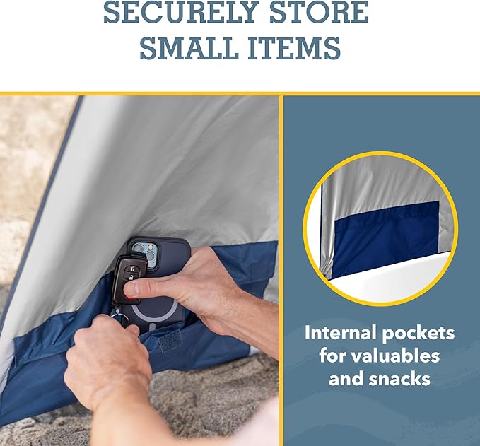 Sport-Brella Premiere UPF 50+ Umbrella Shelter with Patented Side Panels and Tilt Mechanism Heavy-Duty 1.25 Inch Center Pole Auger Anchor for Sand and Grass