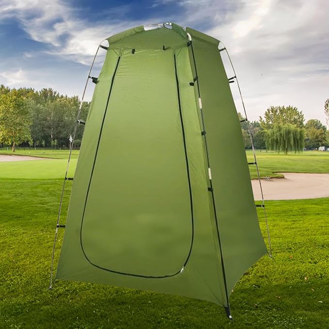 Camping Shower Shower Tent Portable Changing Room Multifunctional 4-in-1 Design Quick Pop-Up Setup with No Tools Required 120x120x190cm/47.24x47.24x74.8 Inches for Camping