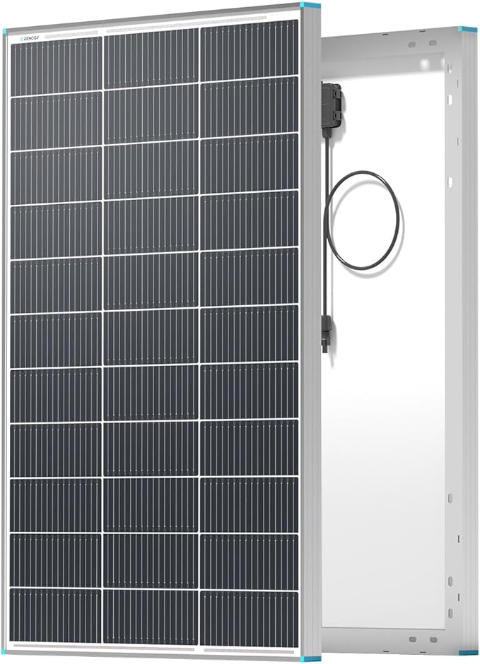 Renogy 100 Watt Solar Panel N-Type 16BB 12V 100W Solar Panel 25% High-Efficiency N-Type Solar Cell Technology for RV Marine Home Roof Camp RV Boat