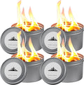 4 Pack of Portable Campfire Compact Outdoor Portable Fire Pits 3-5 Hours of Burn Time Smores Fire Pit No Embers No Wood for Camping Picnics Party and More