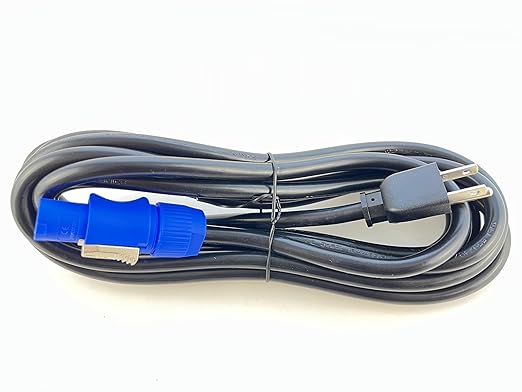 OMNIHIL [UL] 15 Foot Long Professional Grade Compatible Edison (Male) to Power Cable Connector 14 AWG Compatible with Chauvet DJ Intimidator Spot 360X IP Moving-Head Spot