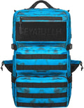 55L Military Tactical Backpack - Bug Out Bag with MOLLE System for Hiking(Blue tie dye)