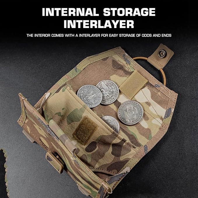 Tactical Mobile Phone Pouch Clip Bag EDC Tool Bag Quick Release MOLLE System Phone Holder Package Accessories