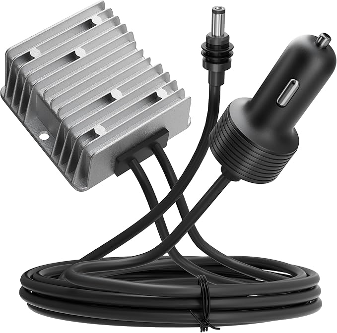 DAIERTEK Starlink Gen 3 12V Cigarette Lighter Adapter 10V-36V Input 57V 4.5A Output 18AWG Starlink Standard Car Charger Waterproof Portable High Efficiency Stable Starlink DC Power Supply