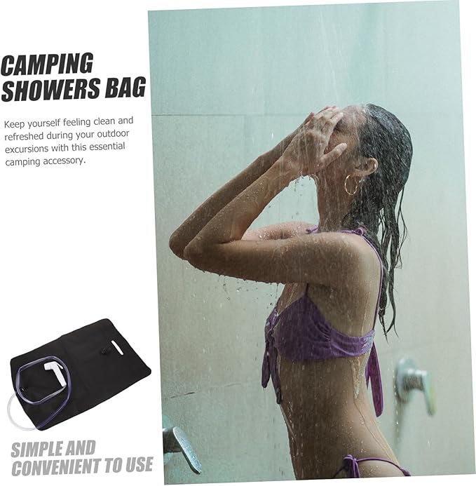 LIOOBO Lightweight Outdoor Shower Camping Bag Portable Shower for Camping Hiking and to Use and Store
