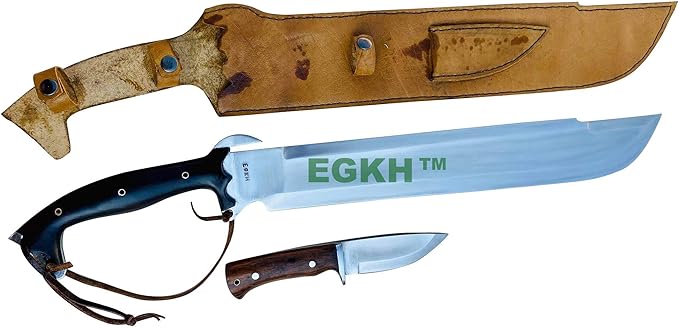 EGKH-18 Predator EUK Knife Survival Machete Hand Forged Blade Khukuri - Full Tang Knives Made in Nepal