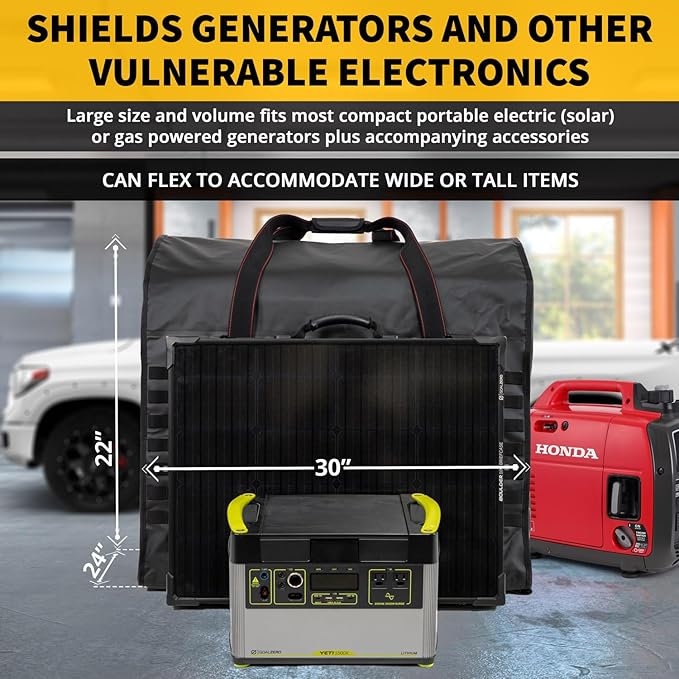 Mission Darkness Dry Shield Revelation EMP Armor for Generators &amp Extra-Large Electronics // Military-Grade Waterproof Faraday Bag for Digital Forensics Preppers EMP CME Solar Flare Protection