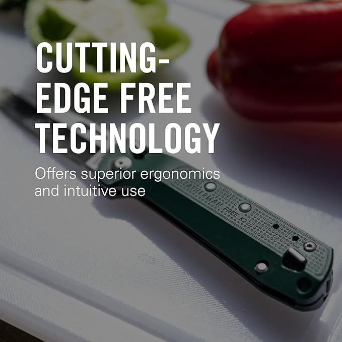 LEATHERMAN FREE K2 Folding Pocketknife 8-in-1 Multi-tool for Everyday Carry (EDC) Home &amp Outdoors Made in USA Silver (K2X with Serrated Blade)
