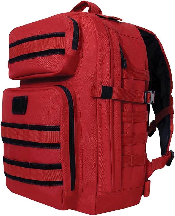 Rothco Fast Mover Tactical Backpack - Outdoor Hiking Pack for EDC Essential Gear (Red)