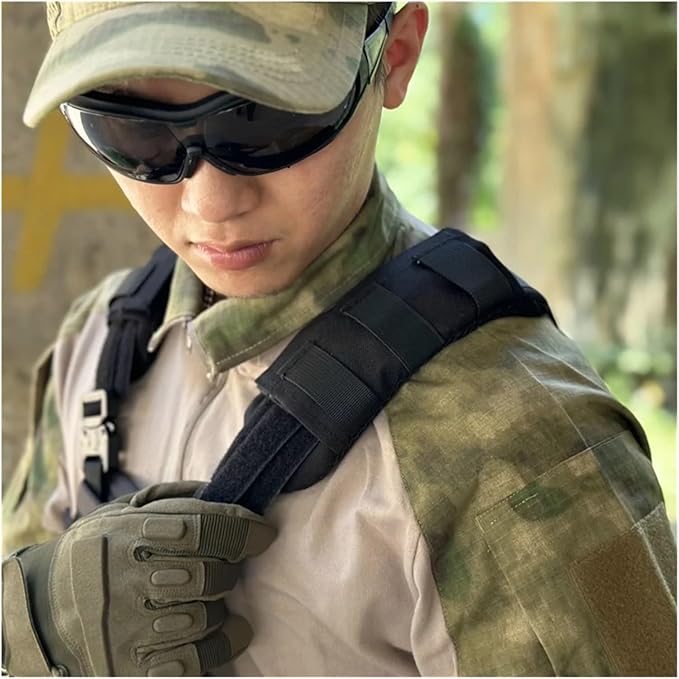 Backpack Strap Pads 3 Pcs Breathable Mesh Shoulder Pad Tactical Protect for Hiking Backpack