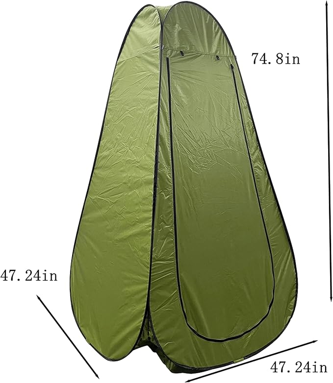 Portable Outdoor Waterproof Tent Instant Setup Shelter for Changing Room Shower Toilet Fishing with Skylight