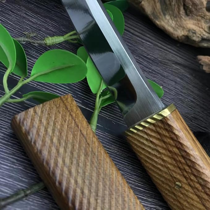 Full Tang Fixed Blade Knife with SheathEDC Outdoor Camping Survival Knife for MenFruit Cutting Paring KnifeGifts for Men