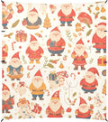 Christmas Texture Gnomes Red Candies Stable Beach Tent UPF50+ Protection Easy Setup Large Portable Sun Shelter with Sand Shovel for Backyard and Camping