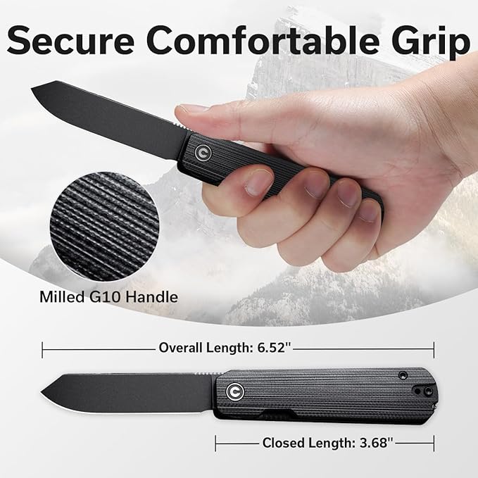 CIVIVI Sendy 3 In 1 Multitool Pocket Knife With Tweezers and Toothpick Ben Petersen designed Folding Knife for EDC Camping Daily Use Perfect Gifts for Men Women C21004B-2