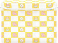 Storage Bins With Lid Stackable Fabric Closet Organizer Clothing Storage Large Boxes For Closet Shelves Bedroom Checkered Yellow Easter Bunny Eggs