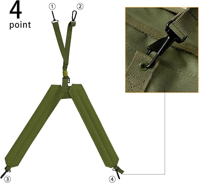 MT Multipurpose Military Alice Butt Pack Molle Webbing Sling Bag for Daily Commuter Backpack Olive Drab