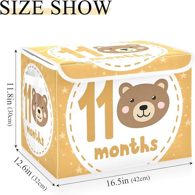 11_months Storage Boxes with Lids Foldable Shoe Storage Storage and Organization for Home Studyroom Office Basket