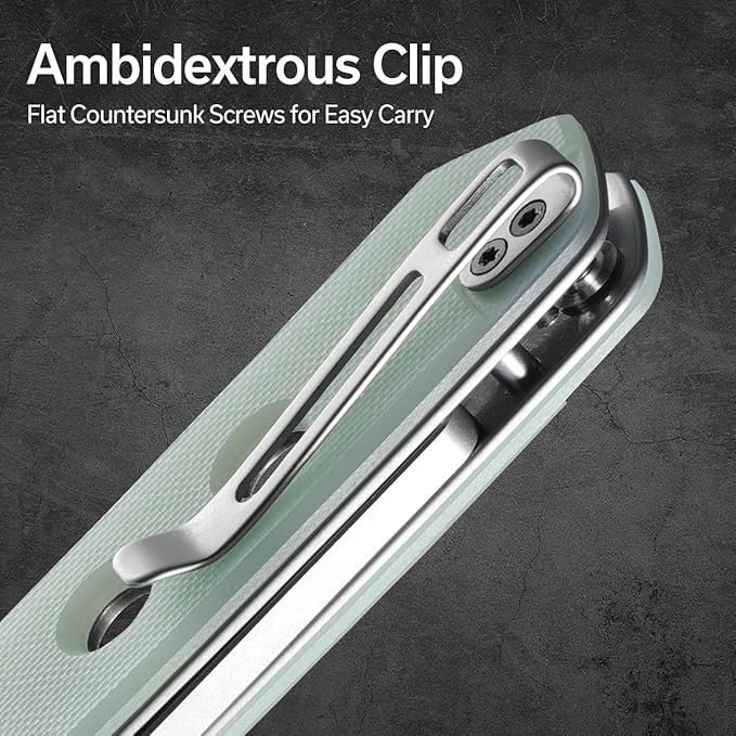CIVIVI Vision FG Pocket Knife for EDC Superlock Folding Knife with 3.54 Reverse Tanto Nitro-V Blade G-10 Handle Ideal Gift for Men Women C22036-2