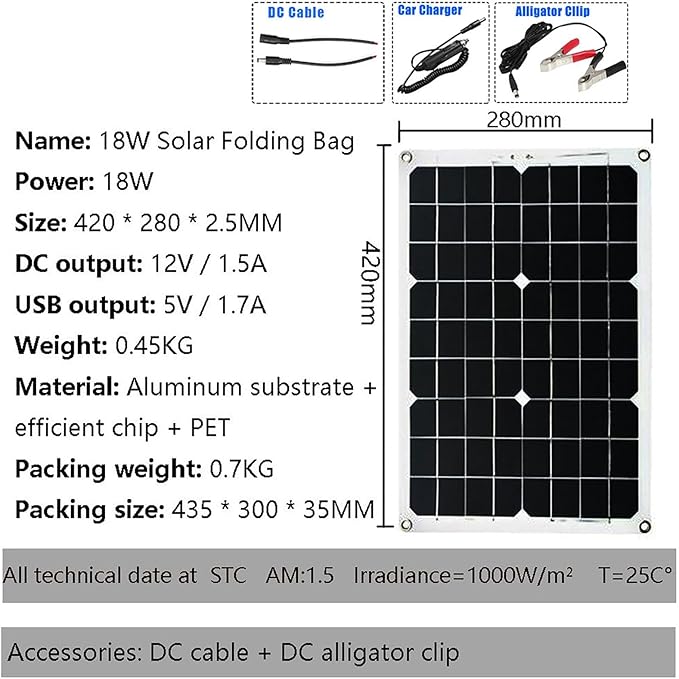 Complete Solar Power System 4000W 12V To 110V/220V Solar System Combination Inverter Solar Panel Kit Home Grid System 30A Controller + 18w12v Solar Panel(Black12V-220V)
