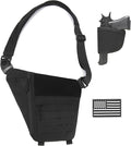 Concealed Carry Sling Bag for Men Chest Holster Bag of Pistols Anti-Thief Crossbody Daypack Personal Pocket Sling Pack