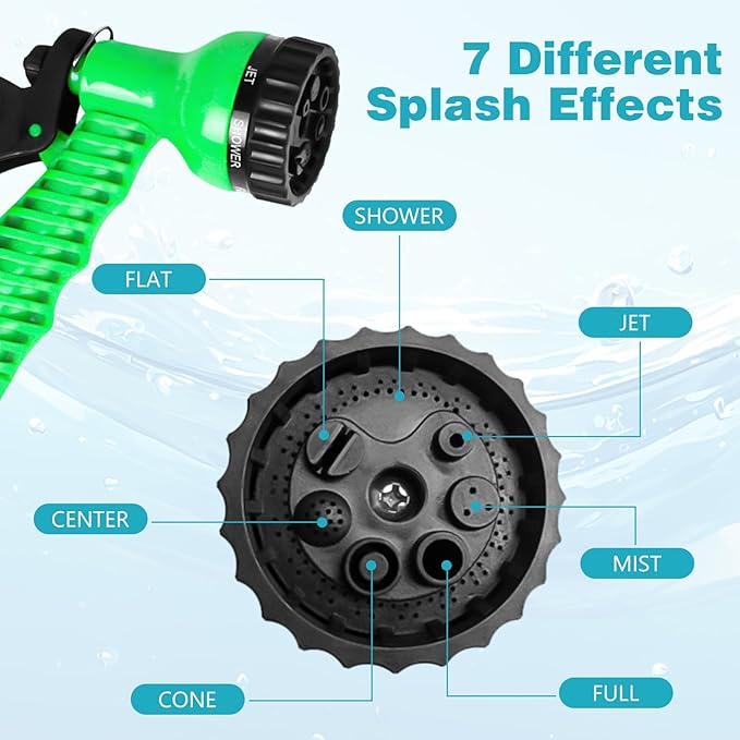 Vevitts Portable Pressure Sprayer Shower 5L for Camping with 7 Spray Modes Hand Press Camping Shower with Hose and Shower Head Hiking Traveling Shower Garden Sprayer Pet Shower Blue