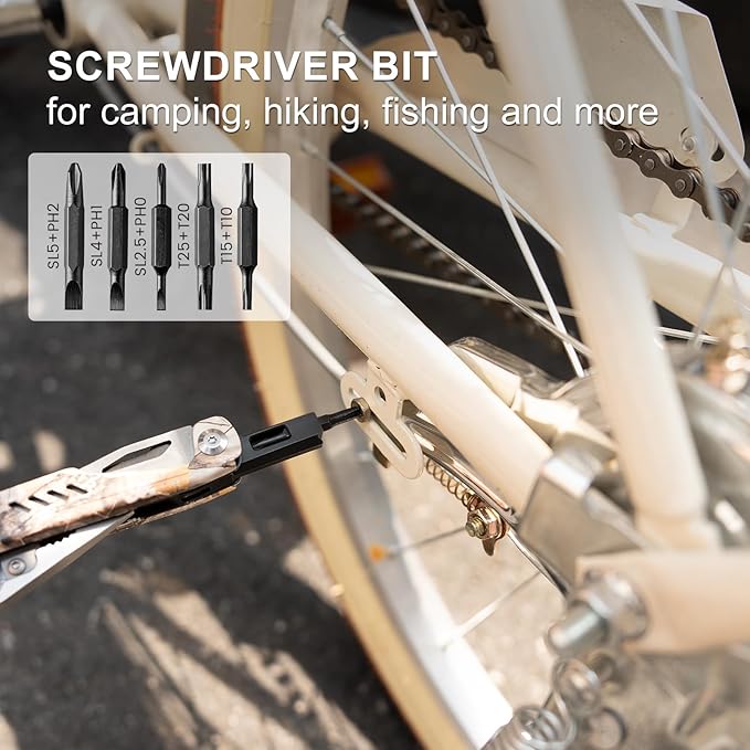 Multitool - 26 in 1 Multi Tool Pliers with Pocket Knife Bottle Opener Saw EDC for Survival Camping Hunting and Hiking Stainless Steel