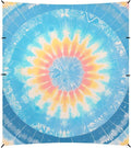 Aliceblue Tie-dye Background Rainbow Colors Beach Cabana UPF50+ Lightweight Large Portable Sun Shelter with Carrying Bag for Camping Picnics Backyard &amp Fishing