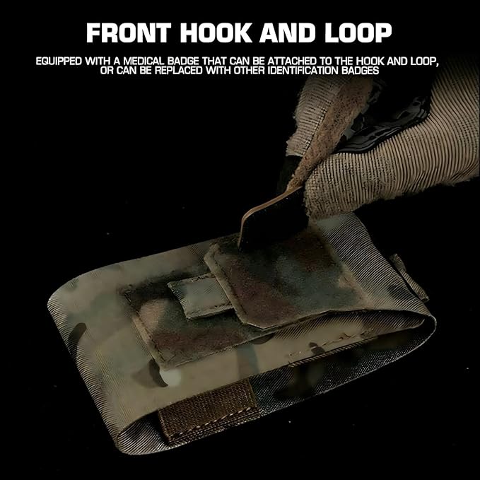 Compact Everyday Carry First Aid Pouch Tactical Pocket Organizer for Belt or Backpack Small Utility Storage Case