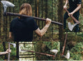 [Viking Tools] Two Handed Berserker Axe Hand Forged Steel Axe Norse Battle Axe Scandinavian Style Viking AxeViking Bearded TacticalFunctional Viking Battle Bushcraft Axe History of Vikings