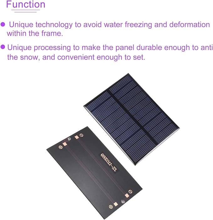 DMiotech 5 Pack 5V 1.2W 110mm x 69mm Mini Solar Panel Cell for DIY Electric Power Project