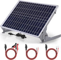 SUNER POWER 30W 12V Solar Battery Charger Maintainer Built-in Smart MPPT Charge Controller Adjustable Mount Bracket Waterproof 30 Watt Solar Panel Kits for Car Automotive Boat Marine RV Trailer